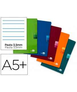 Libreta liderpapel scriptus a5 plus 48 hojas 90g/m2 pauta 4ª 3.5mm con margen