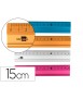 Regla liderpapel 15 cm aluminio colores surtidos
