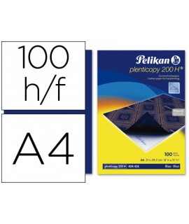 Blue pelikan carbon paper din a4 box of 100 sheets