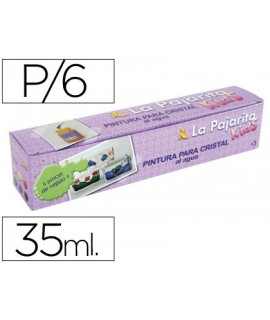 Lacquer Paint Crystal Bow Tie Kids 35 ml Box of 6 Assorted Colors + Brush