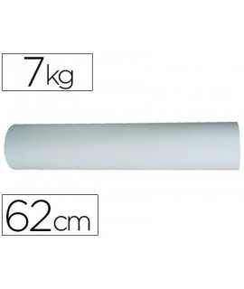 White paper, roll, width 62 cm, length 250 mt, grammage 50 gr, weight 7 kg