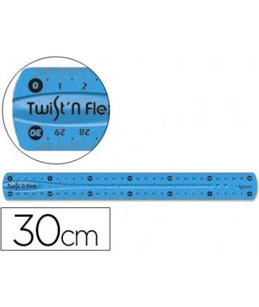 Regla maped plastico flexible de 30 cm colores surtidos