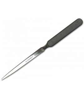 q-connect letter opener with black plastic handle length 190 mm