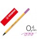 Rotulador stabilo punta de fib ra point 88 lila claro punta fina 0,4mm