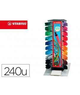 Watercolor stabilo pen pen 68 counter display 240 units assorted colors