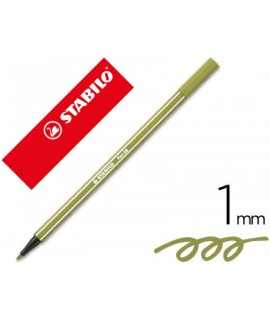 Watercolor stabilo pen pen 68 earth green thick tip 1mm