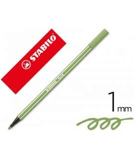 Watercolor stabilo pen pen 68 green thick tip sheet 1mm