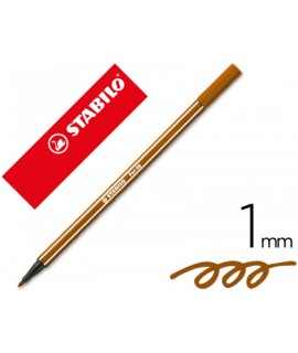 Watercolor stabilo pen pen 68 brown thick tip 1mm