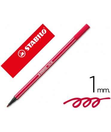 Watercolor stabilo pen pen 68 dark red thick tip 1mm