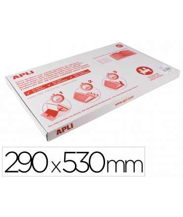 PVC bookend with adjustable flap adhesive 290x530 mm