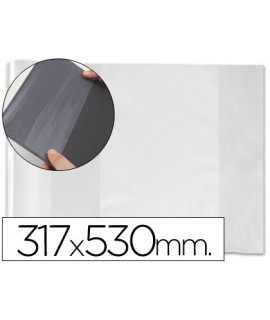 Forralibro pvc con solapa ajustable adhesivo 310x530 mm