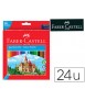 Colored pencils faber castell hexagonal reforested wood box of 24 units assorted colors