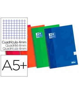 Oxford spiral block with extra-hard cover quarter 80 sheets squares 4 mm