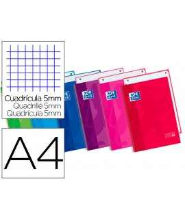 Spiral Oxford Block Extrahard Cover Microperforated DIN A4 80 Sheets Squares 5mm Assorted Colors