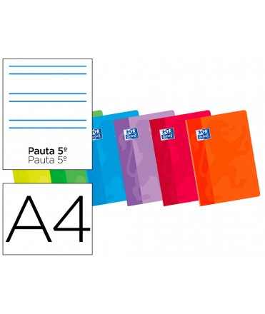 Libreta escolar oxford 48 h din a4 2 rayas pauta