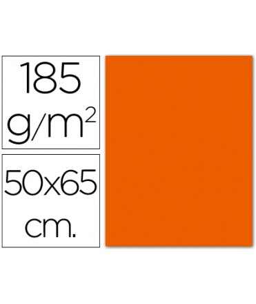 Cartulina guarro mandarina 50x65 cm 185 gr