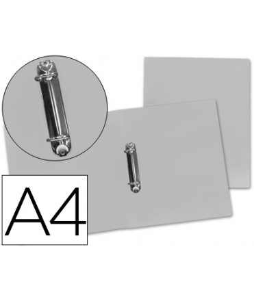 Carpeta liderpapel 2 anillas mixtas 25 mm 43474 polipropileno din a4 transparente serie frosty