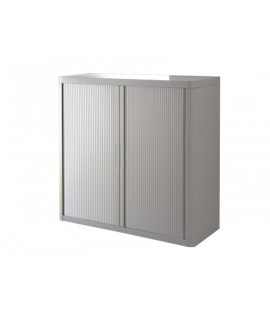 Paperflow wardrobe steel and polystyrene structure with 2 sliding doors and color lock
