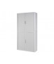 Paperflow wardrobe steel and polystyrene structure with 4 sliding doors and color lock