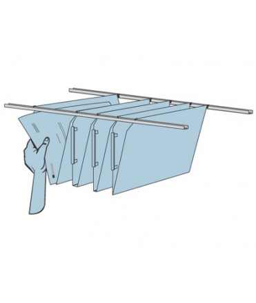 Guias armarios paperflow carpetas colgantes para eoso2r.02 pack de 2
