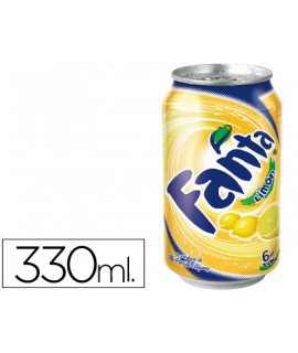 Soft drink fanta lemon can 330 ml