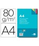 Papel color liderpapel din a4 80gr 25 colores surtidos paquete de 100 hojas