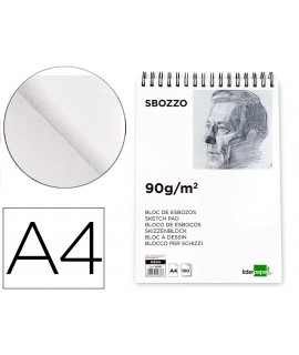 Drawing pad liderpapel spiral sketches din a4 210x297mm 100 sheets 90gr/m2 without box