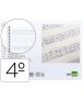 Bloc musica liderpapel combi pentagrama 3mm mas cuadricula de 4mm para anotaciones cuarto20 hojas 100g/m2