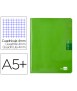 Libreta liderpapel scriptus a5 48 hojas 90gr cuadro 4mm con margen color verde