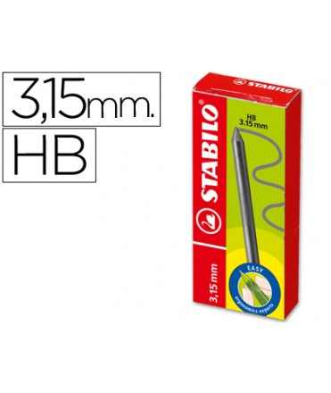 Minas stabilo easy ergo grafito hb 3,15 mm caja de 6 minas