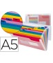 Carpeta liderpapel clasificador fuelle polipropileno din a5 spectrafile