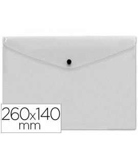 Folder liderpapel dossier with polypropylene brooch size on American 260x140mm transparent