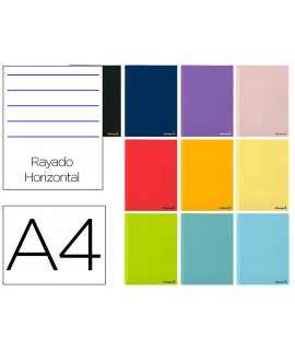 liderpapel smart a4 notebook 80 sheets 60g/m2 horizontal with double margin