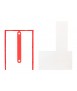 Fastener binder q-connect plastic d-clips red box of 100 units