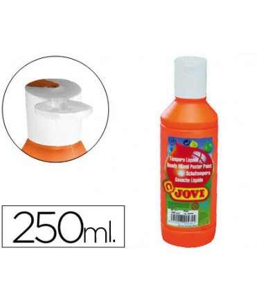 Tempera liquida jovi escolar 250 ml naranja