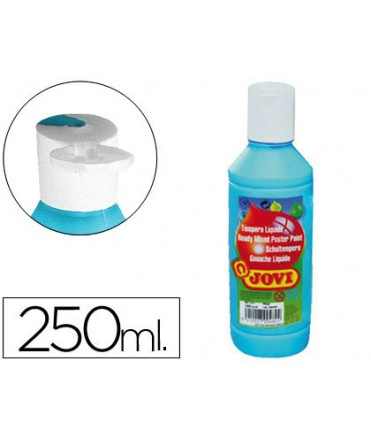 Tempera liquida jovi escolar 250 ml azul cyan
