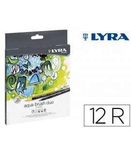 Lyra aqua brush duo marker box of 12 colors