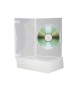 Caja dvd q-connect transparente pack de 5 unidades