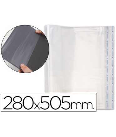 Forralibro pp ajustable adhesivo 280x505 mm
