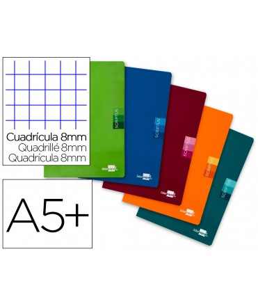 Libreta liderpapel scriptus a5 48 hojas 90gr cuadro 8mm con margen