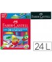 Lapices de colores faber castell acuarelables caja de 24 unidades colores surtidos