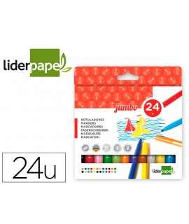 Jumbo liderpapel pen box of 24 units assorted colors