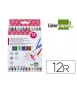 Rotulador liderpapel duo doble punta fina y gruesa caja de 12 unidades colores surtidos