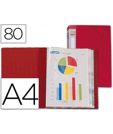 Carpeta liderpapel personaliza 31760 80 fundas polipropileno din a4 roja lomo personalizable