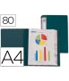 Carpeta liderpapel personaliza 31763 80 fundas polipropileno din a4 verde lomo personalizable