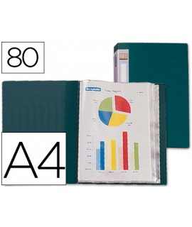 Folder liderpapel personalize 31763 80 polypropylene covers from a4 green lomo customizable