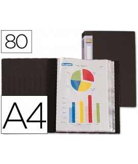 Personalized liderpapel folder 31765 80 polypropylene covers from a4 black spine customizable