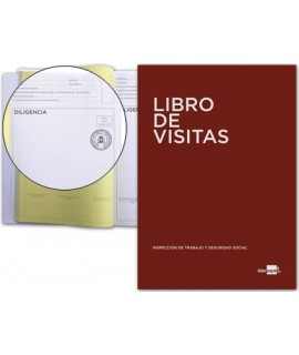 Book liderpapel DIN A4 100 h Record of Labour Inspectorate Visits