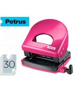 Taladrador petrus 62 wow fucsia metalizado capacidad 30 hojas