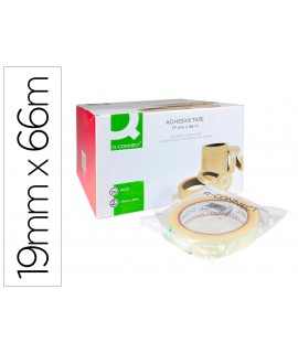Transparent q-connect adhesive tape 66 mt x 19 mm